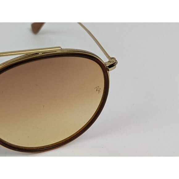 Ray-Ban Gold Round Sunglasses - Picture 12 of 16